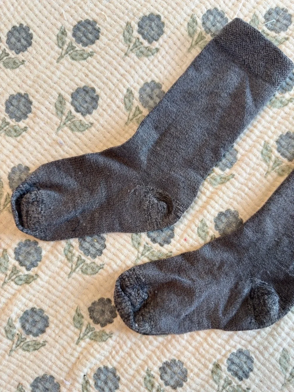 Heather Gray Crew Length Socks